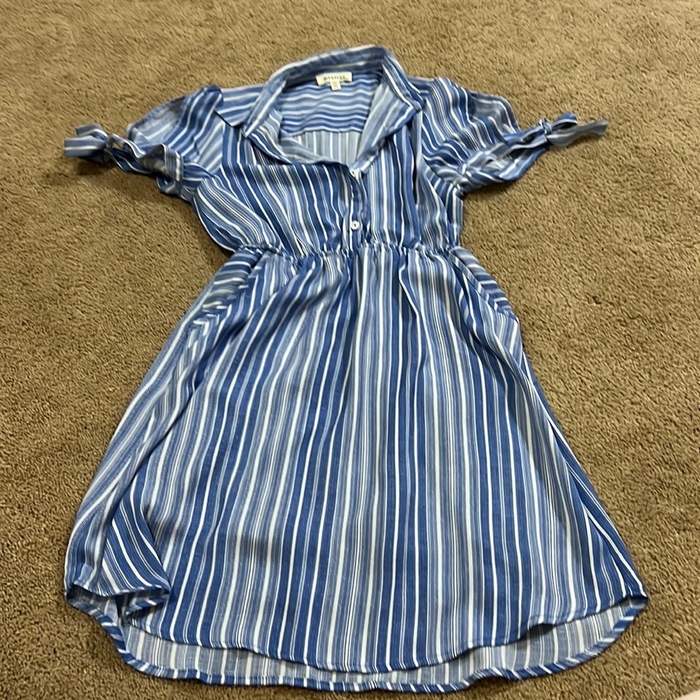 Blue/white dress